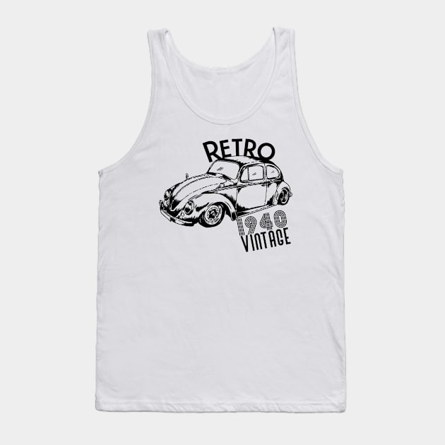 1940 vintage car Tank Top by Sloop